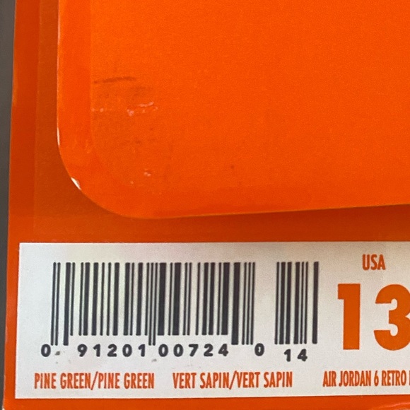 Green and orange original retro Jumpman Nike air Jordans US size 13 - Picture 10 of 10